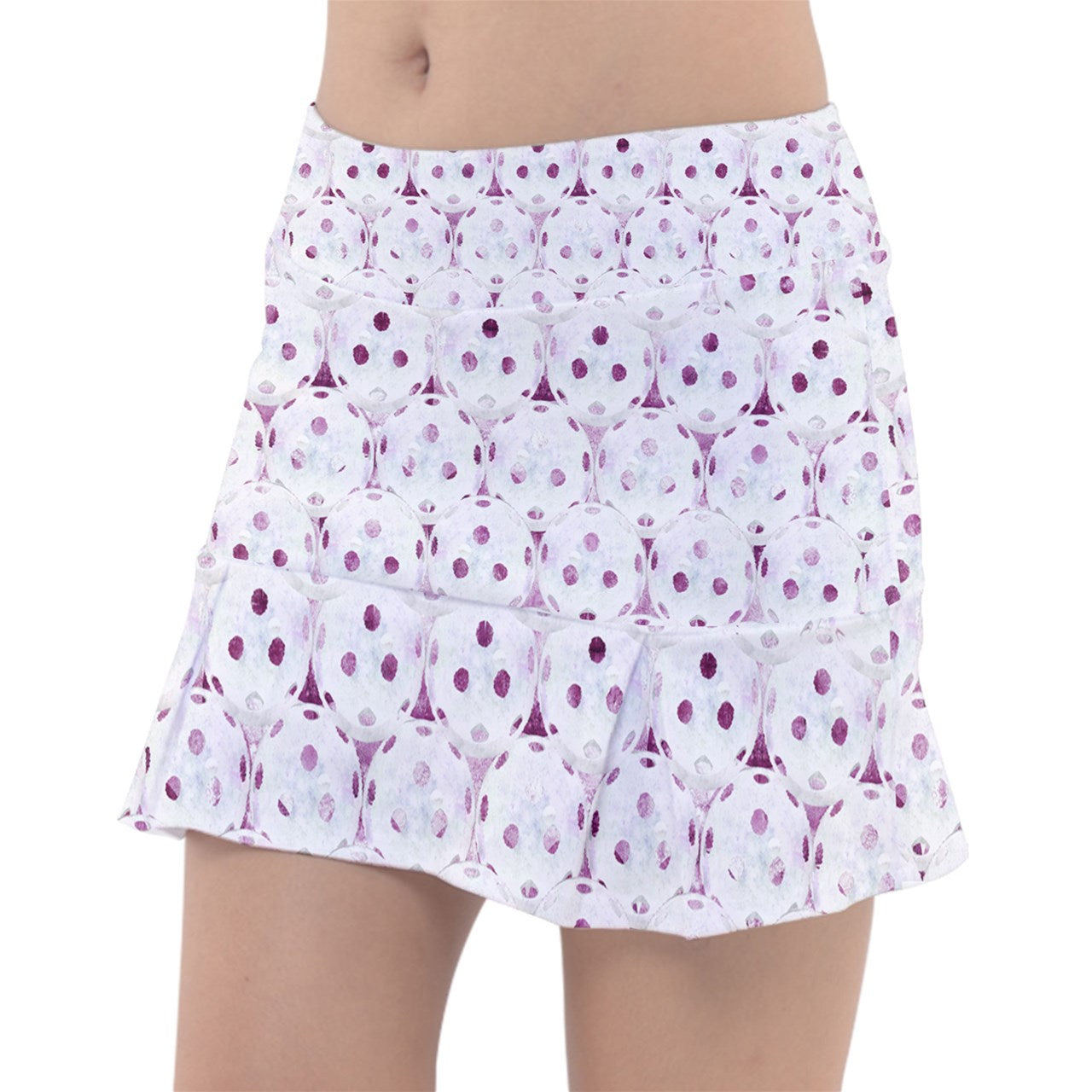 Dizzy Pickle Heidi RW Balls Classic Women's 15" Pickleball Drop-Pleat Skorts with Inner Shorts & Pockets