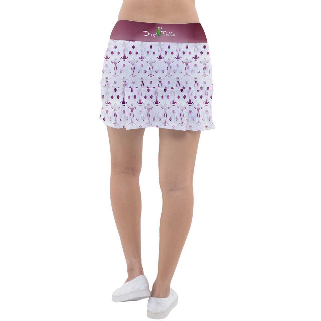 Dizzy Pickle Heidi RW Balls Classic Women's 15" Pickleball Drop-Pleat Skorts with Inner Shorts & Pockets