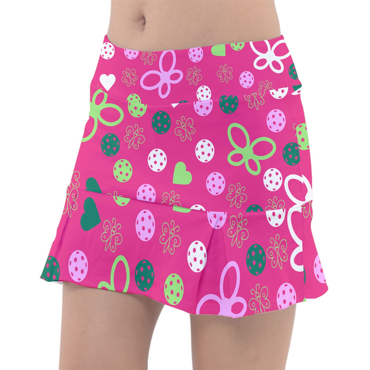 Penny - Pink/Green - Classic Pickleball Skort by Dizzy Pickle