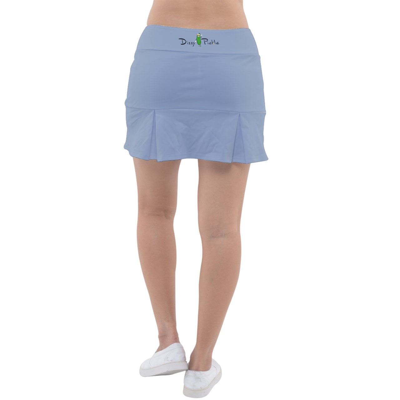 Dizzy Pickle Heidi BW Solid Classic Women's 15" Pickleball Drop-Pleat Skorts with Inner Shorts & Pockets Slate