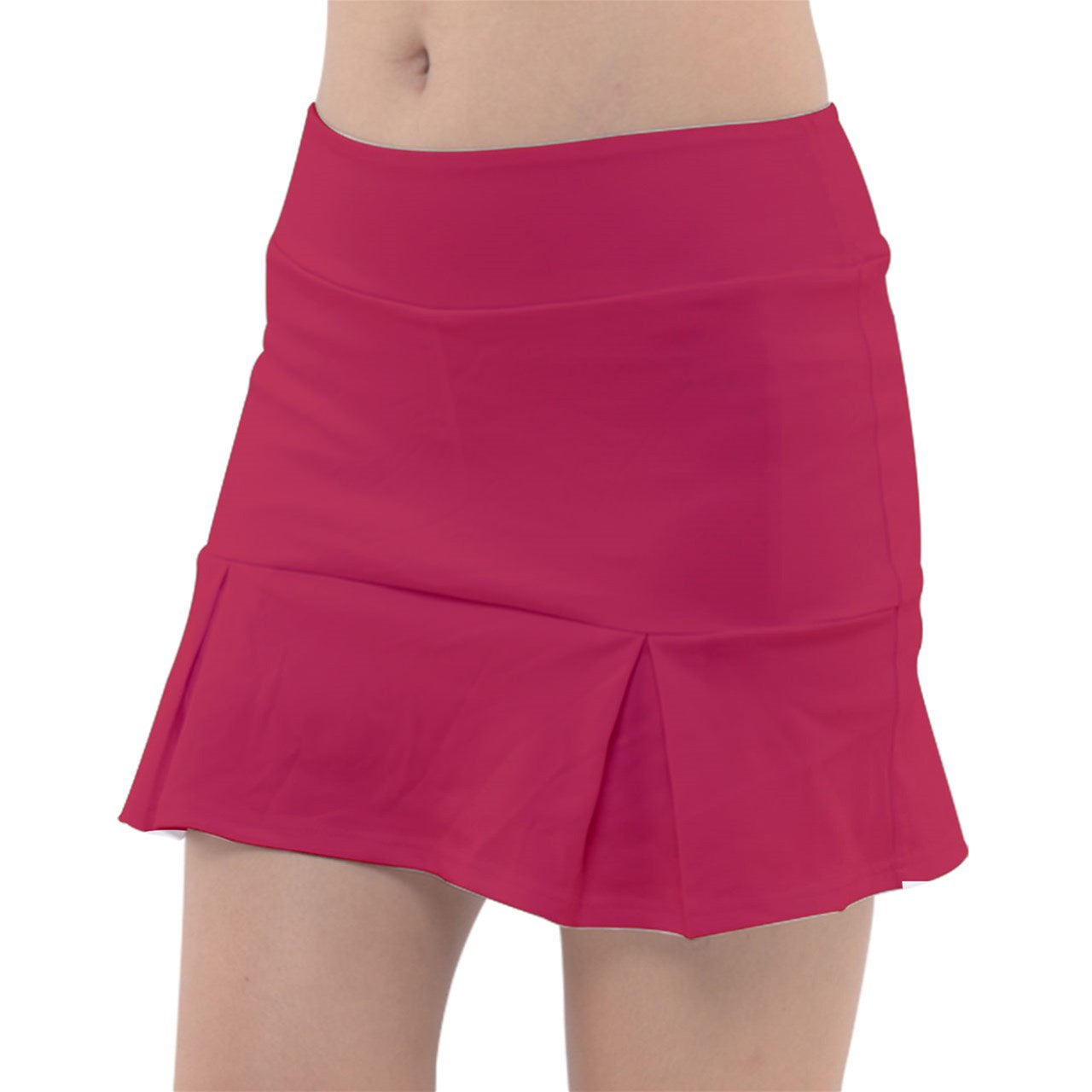 Dizzy Pickle Heidi RW Solid Classic Women's Pickleball Pleated Skort with Inner Shorts and Pockets Red