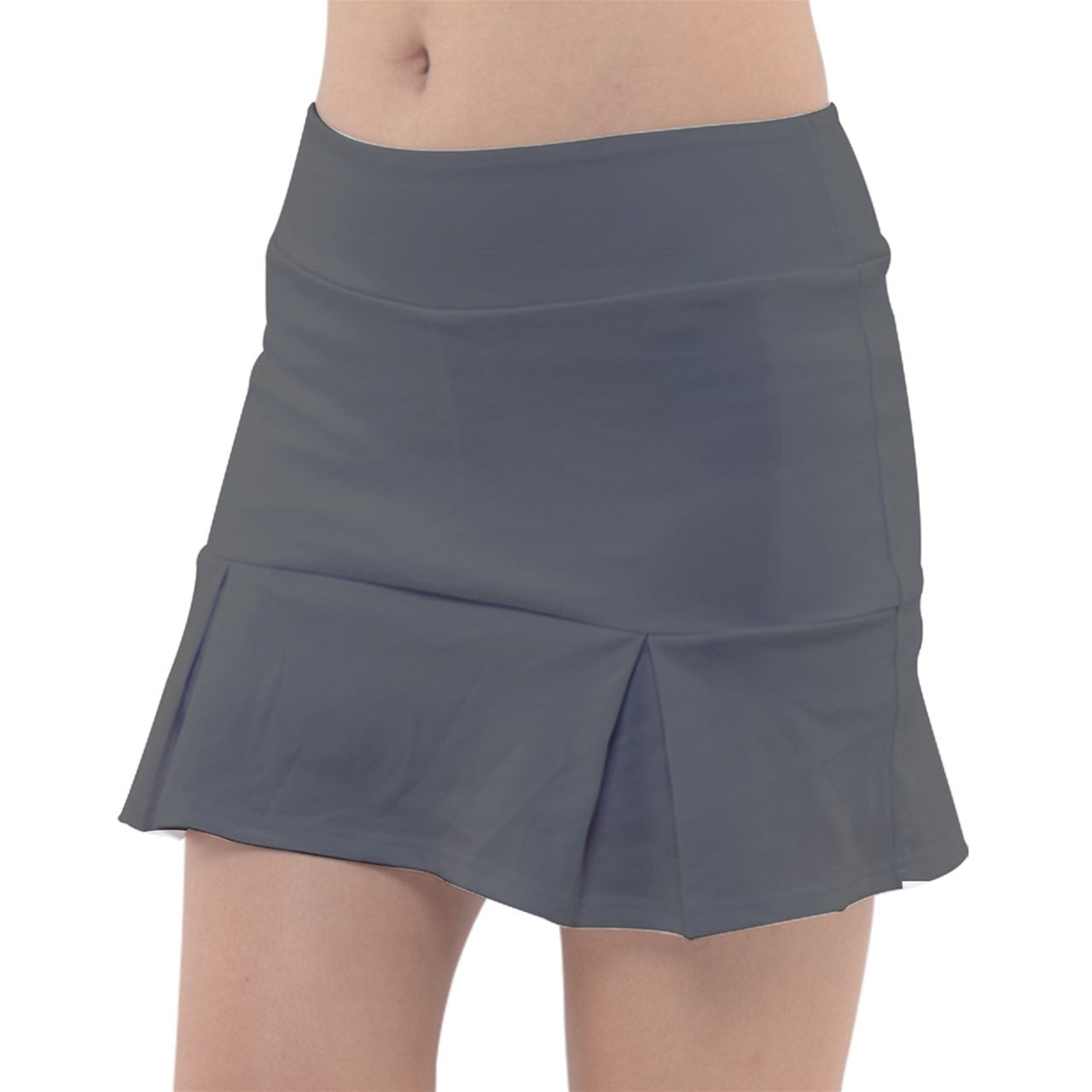 Dizzy Pickle Heidi BKW Solid Classic Women's Pickleball Pleated Skorts with Inner Shorts & Pockets Charcoal