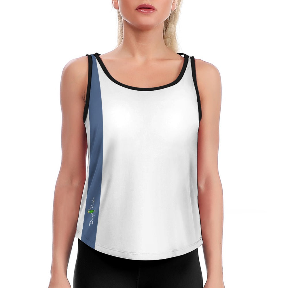 Heidi - BW - Active Performance Loose Yoga Vest by Dizzy Pickle