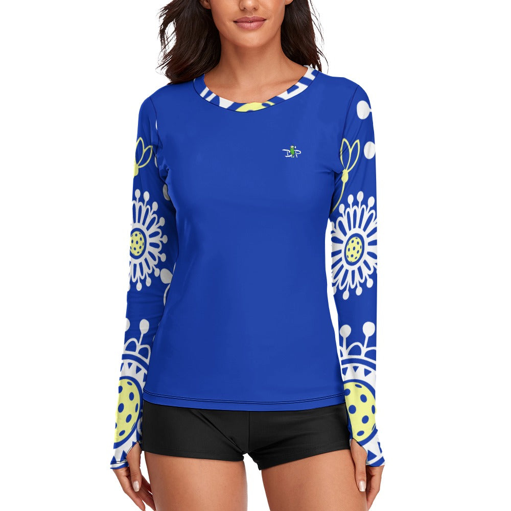 Dizzy Pickle Coming Up Daisies (Multiple Colors) Women's Long Sleeve Pickleball Performance Shirt