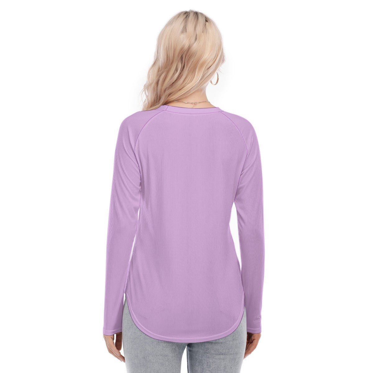 Dizzy Pickle DZY P Classic Lavender Women's Long Sleeve U-Shape Hem T-Shirt