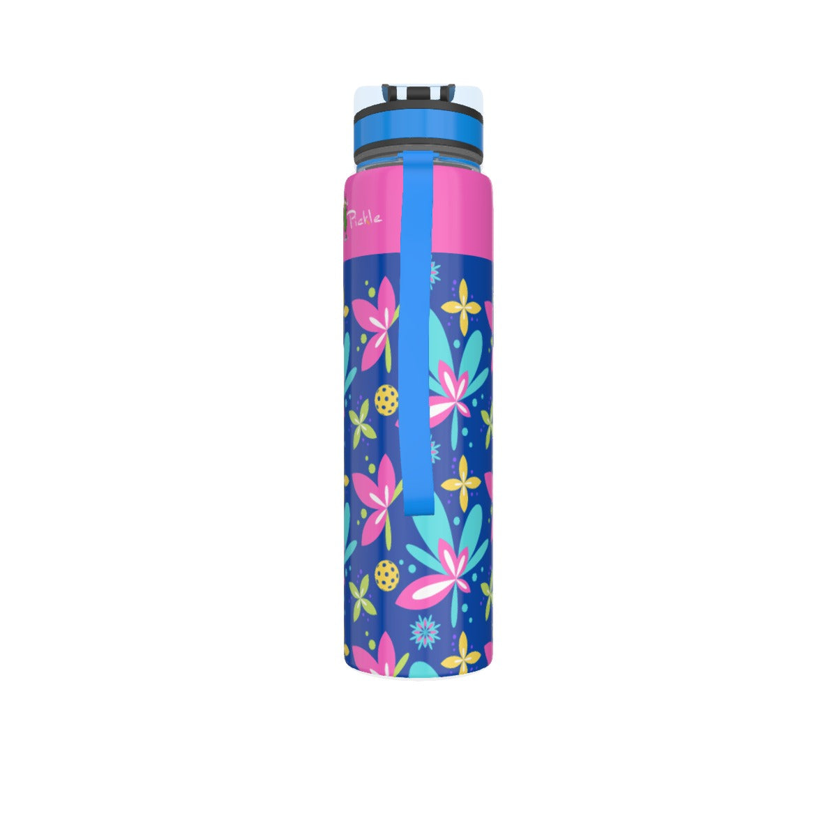 Donna - Blue - Pickleball Sport Water Bottle 32oz by Dizzy Pickle