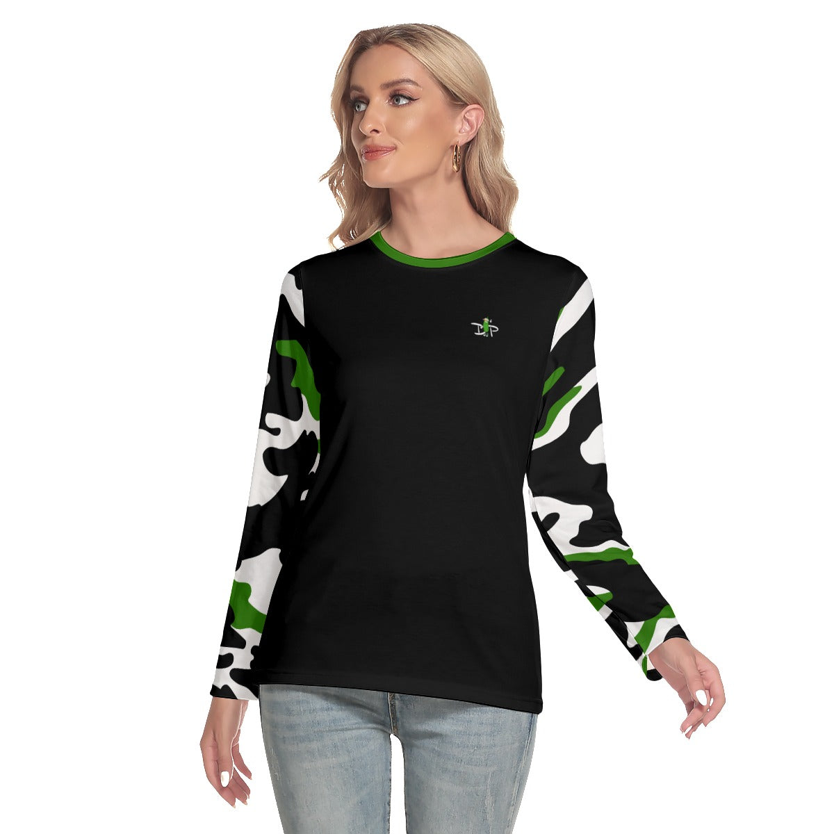 Kati - O-neck Long Sleeve T-Shirt by Dizzy Pickle