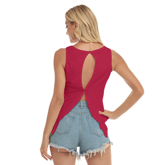 Heidi - RW - Main/Red - Pickleball Open-Backed Tank Top by Dizzy Pickle