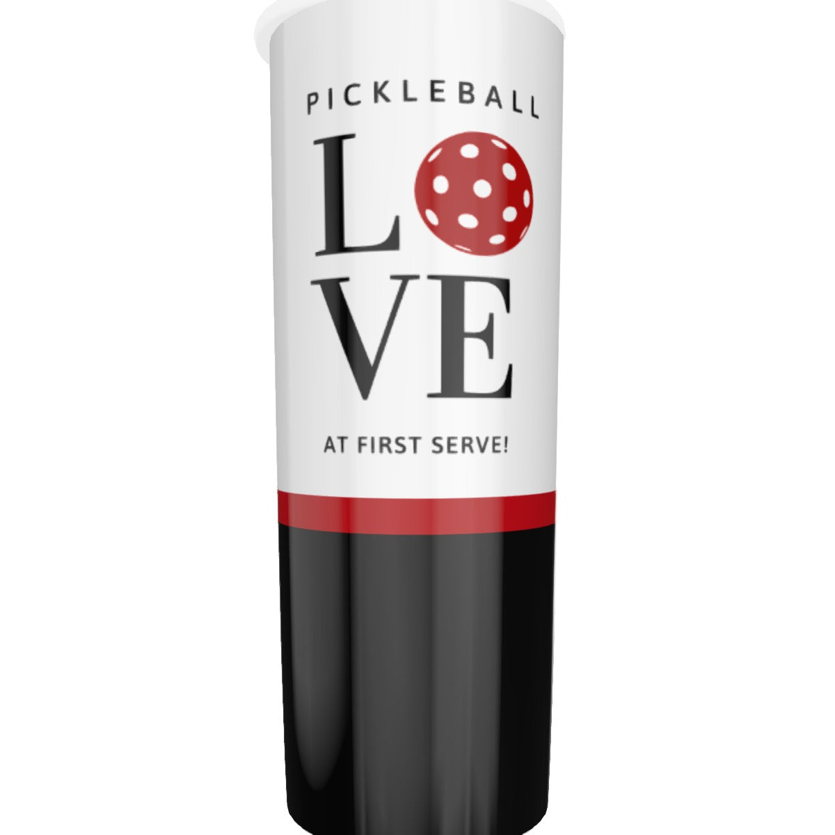 Dizzy Pickle Love at First Serve Red/Black 20oz Tumbler with Twinkle Surface