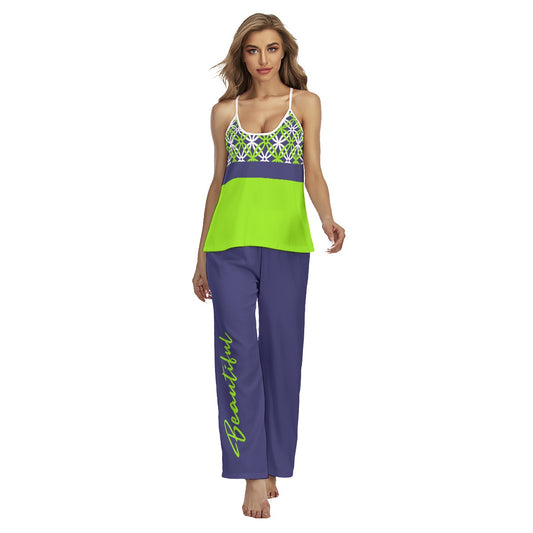 Dizzy Pickle Beautiful Women's Pickleball Sleeveless Cami Pajamas Set