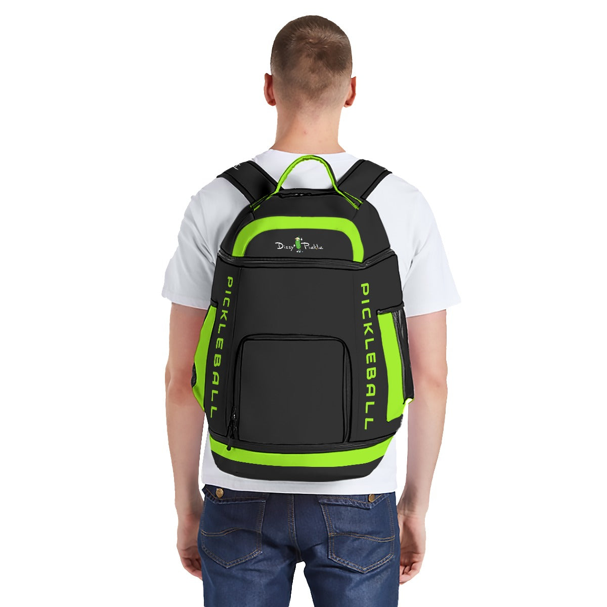 Dizzy Pickle DZY P Classic DW7 Unisex Large Courtside Pickleball Multi-Compartment Backpack with Adjustable Straps