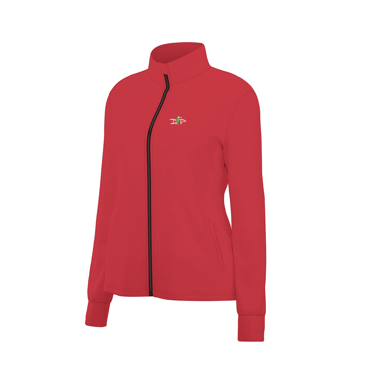 Dizzy Pickle DZY P Classic Red Women's Pickleball Long Sleeve Thumbhole Jacket