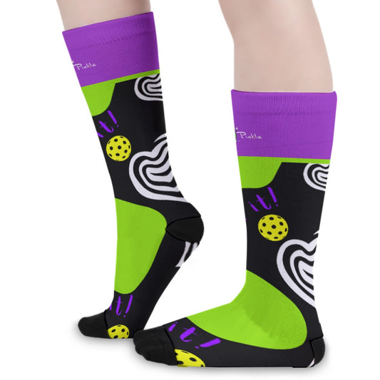 Dizzy Pickle Dinking Diva Hearts BG Pickleball Long Socks