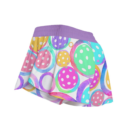 Dizzy Pickle Emily Main Pickleball Women's Sport Culottes Skorts with Inner Shorts and Pockets