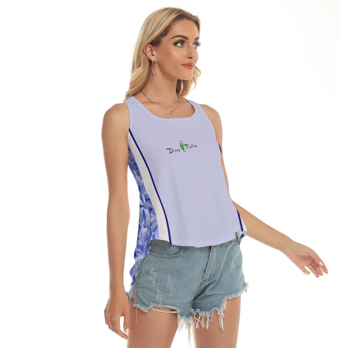 Dizzy Pickle Molly Lavender Women's Pickleball Open-Backed Sleeveless Tank Top