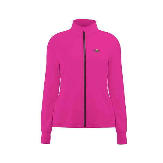 Dizzy Pickle DZY P Classic Fuchsia Women's Pickleball Long Sleeve Thumbhole Jacket