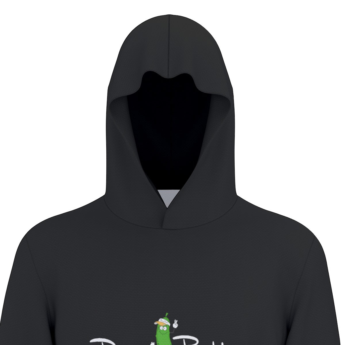 Dizzy Pickle DZY P Classic Black Men's Pickleball Sunscreen Sports Hoodie with Thumb Holes