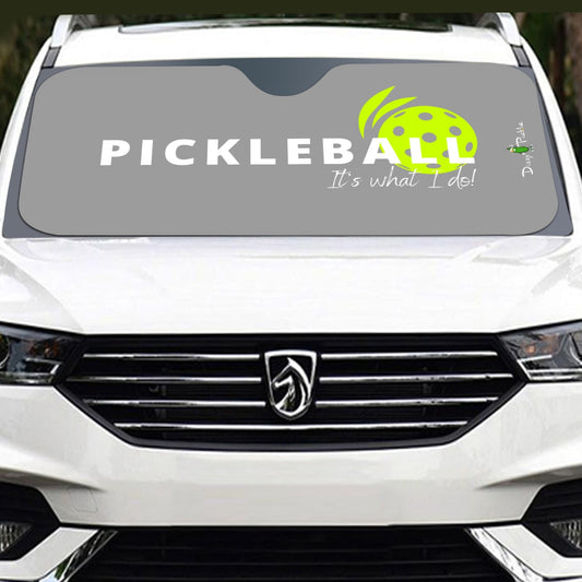 DZY P Classic - Gray - Pickleball Windshield Sunshade by Dizzy Pickle