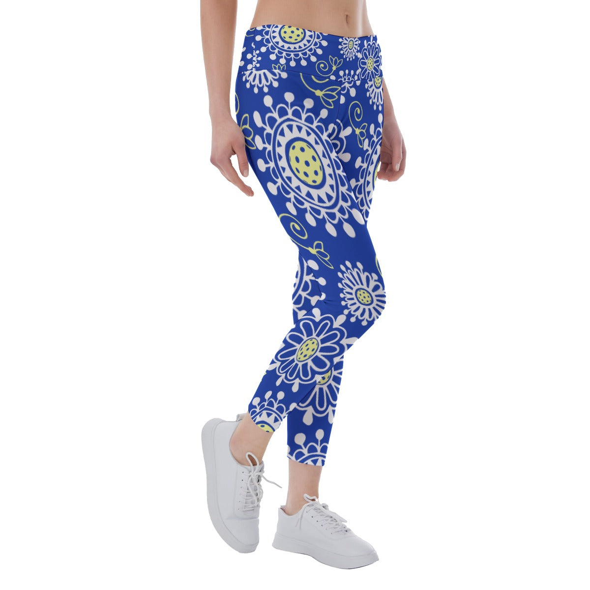 Dizzy Pickle Coming Up Daisies BY Women's Pickleball Leggings Mid-Fit