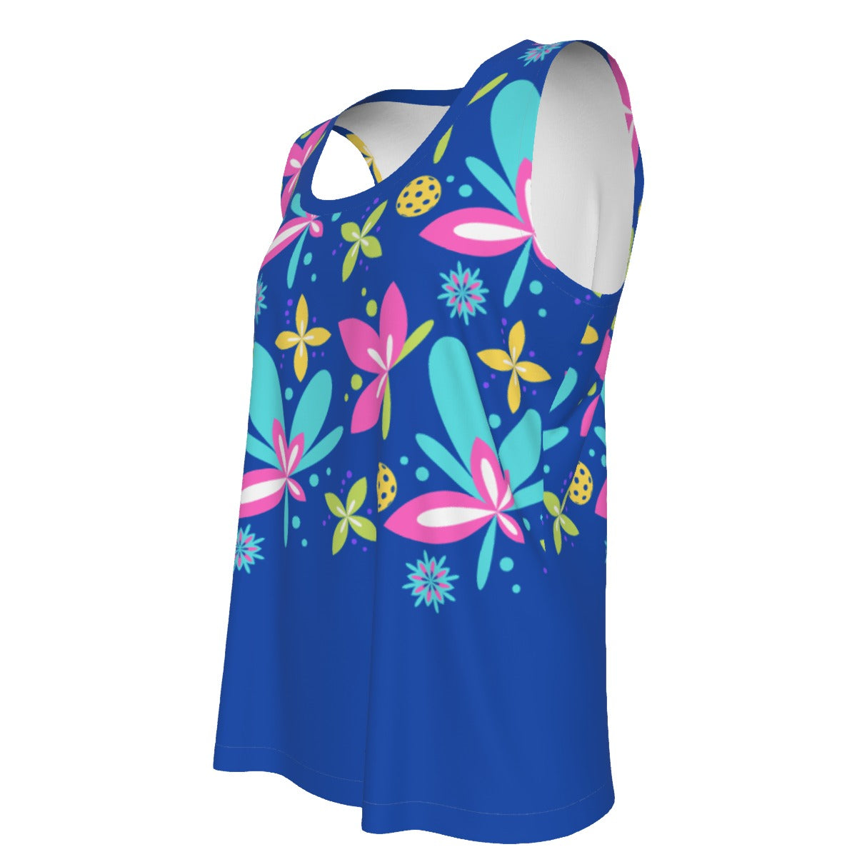 Dizzy Pickle Donna Blue Main Women's Pickleball Sleeveless Sport Tank Top