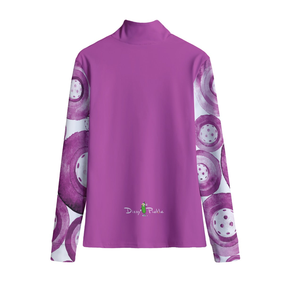 Dizzy Pickle Heidi MW Main Women's Pickleball Stand Up Quarter Zip Collar T-Shirt