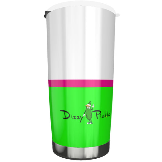 Dizzy Pickle Pickleball It's What I Do Green/Pink Tumbler 20oz with Lid