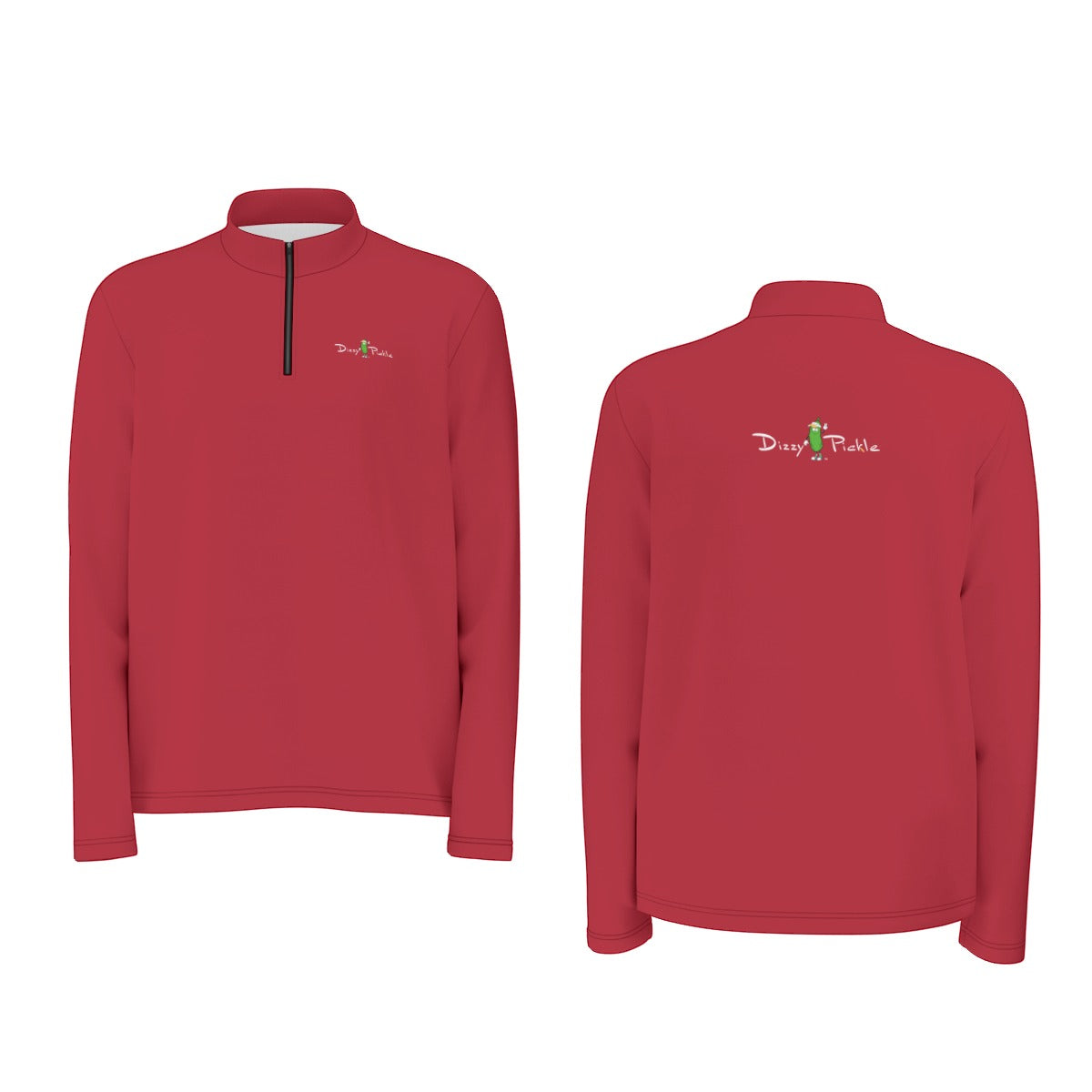 Dizzy Pickle DZY P Classic 5R8MX Men's Pickeball Half Zip Pullover Red