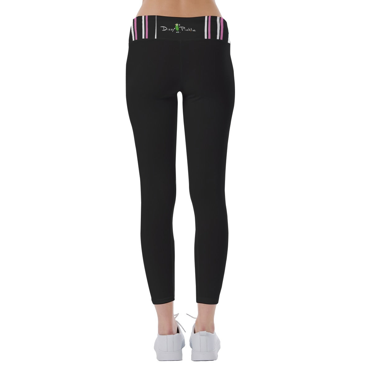 Dizzy Pickle Coming Up Daisies BP Stripes Women's Pickleball Leggings Mid-Fit