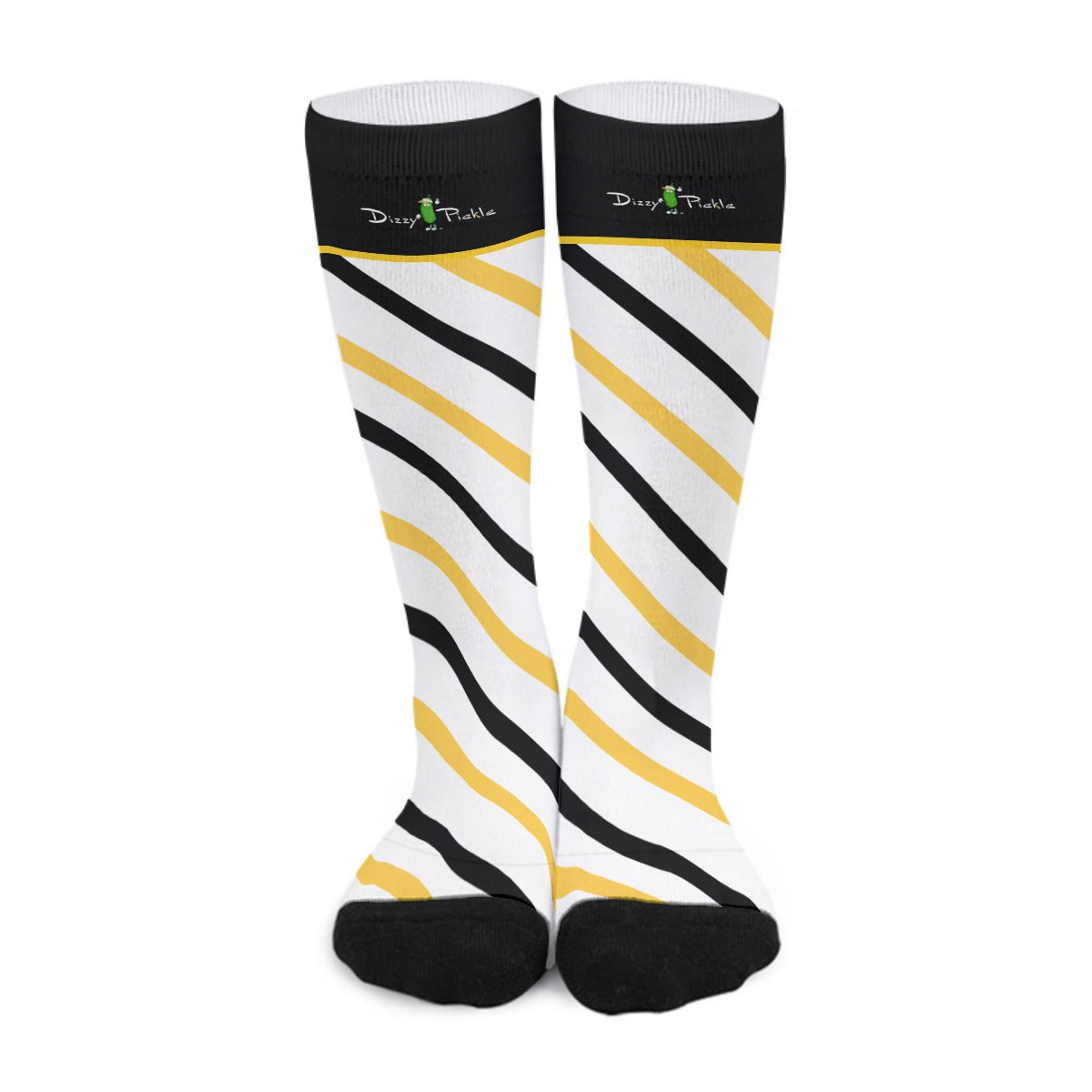 Sandy - Stripes - Pickleball Long Socks by Dizzy Pickle