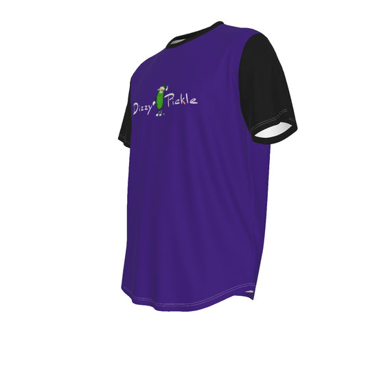 DZY P Classic - Purple/Black - Men's Short Sleeve Rounded Hem by Dizzy Pickle