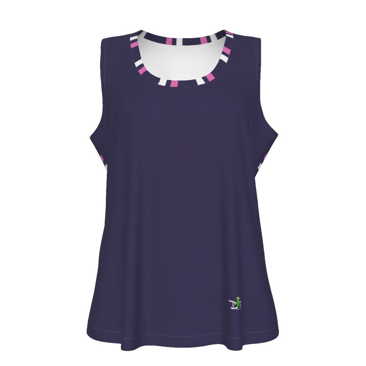 Dizzy Pickle Coming Up Daisies PP Stripes Women's Pickleball Sleeveless Sports Tank Top Plum Pink