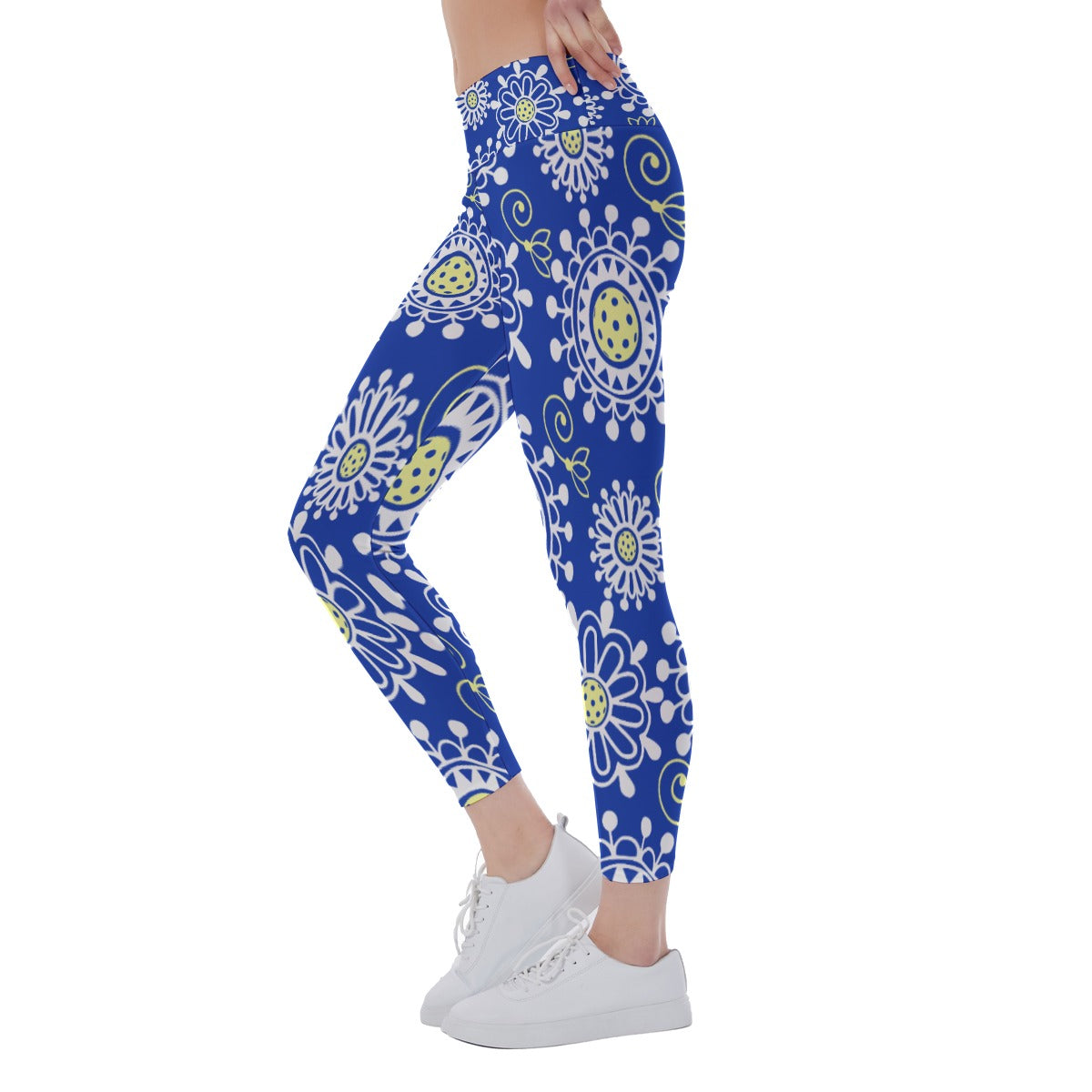 Dizzy Pickle Coming Up Daisies BY Women's Pickleball Leggings Mid-Fit