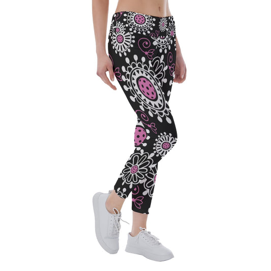 Dizzy Pickle Coming Up Daisies BP Women's Pickleball Leggings Mid-Fit