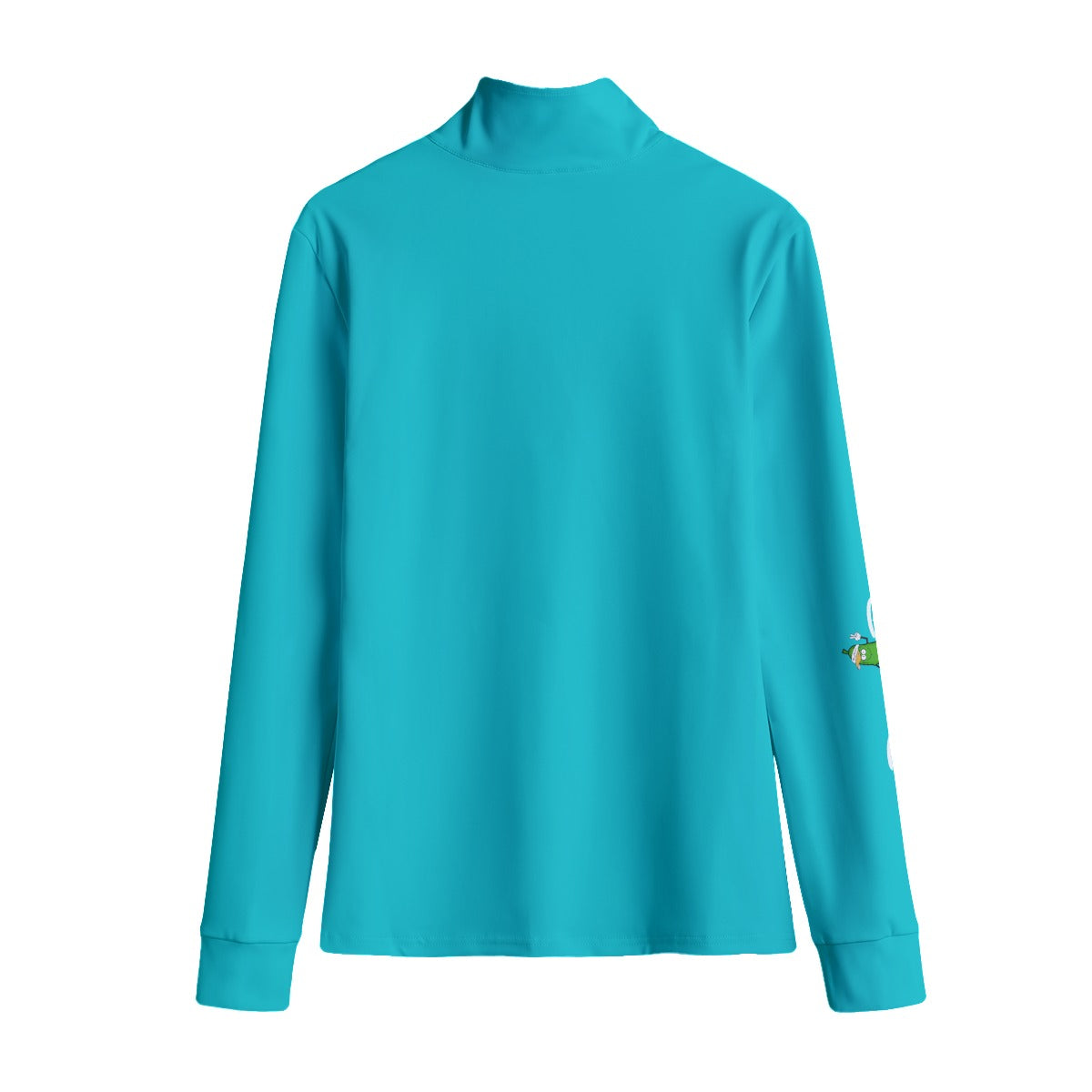 DZY P Classic - Cool Teal - Women's Quarter Zip Long Sleeve Casual Pullover by Dizzy Pickle