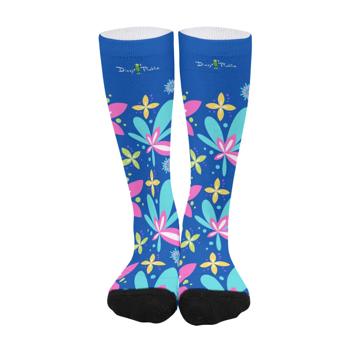 Donna - Blue - Pickleball Long Socks by Dizzy Pickle