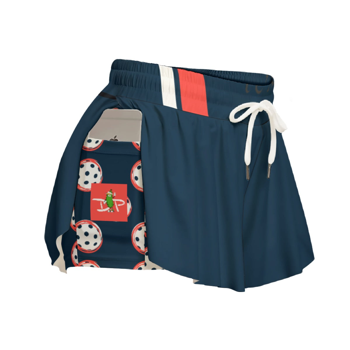 LARGE Dizzy Pickle Van Navy Blue Pickleball Women's Sport Culottes with Pockets