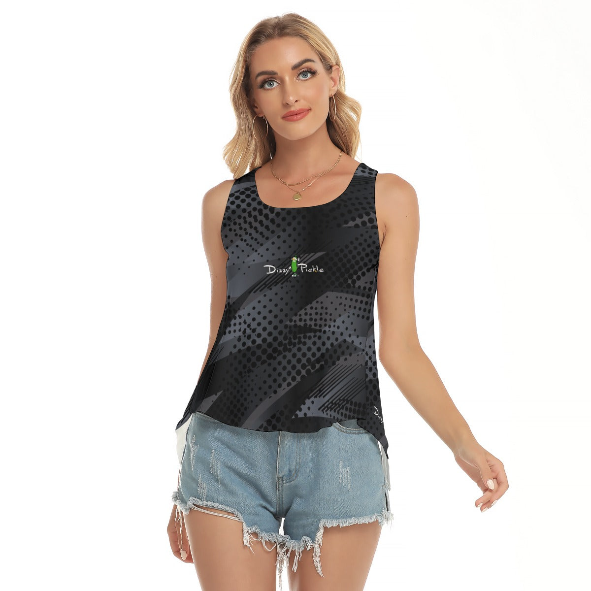 Dizzy Pickle Women's Pickleball Open-Backed Sleeveless Tank Top 5RCK9