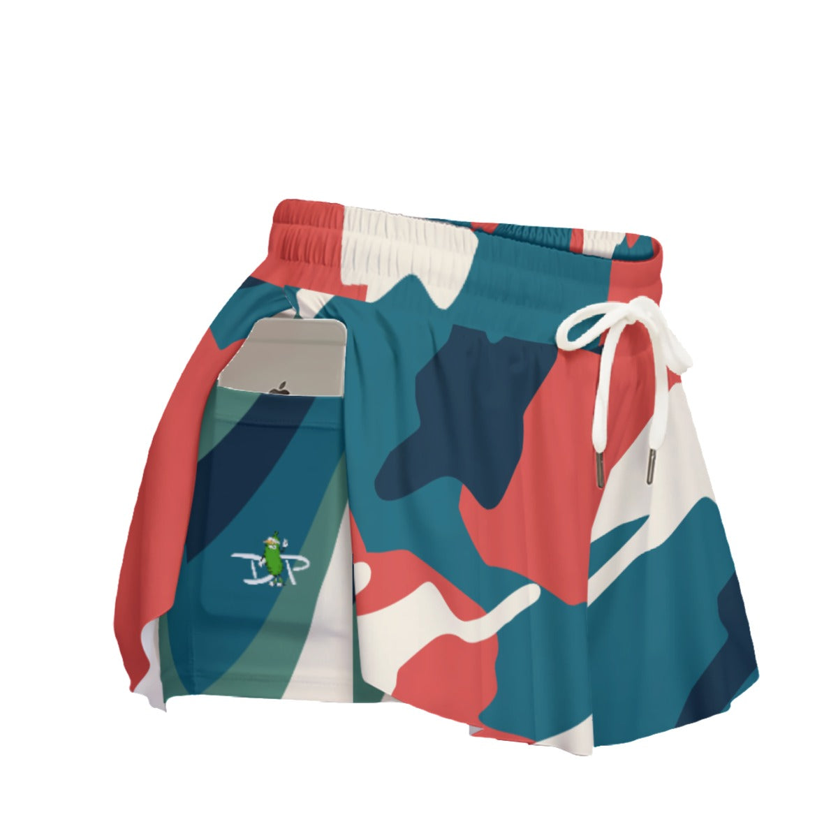 Penny - Blue - Camo - Pickleball Women's Sport Culottes with Pockets by Dizzy Pickle
