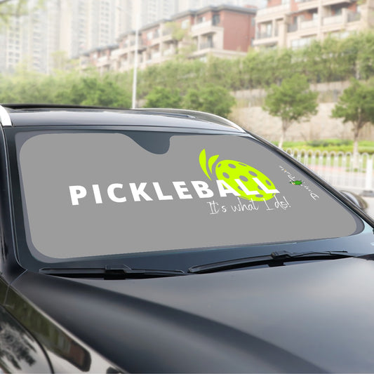 DZY P Classic - Gray - Pickleball Windshield Sunshade by Dizzy Pickle