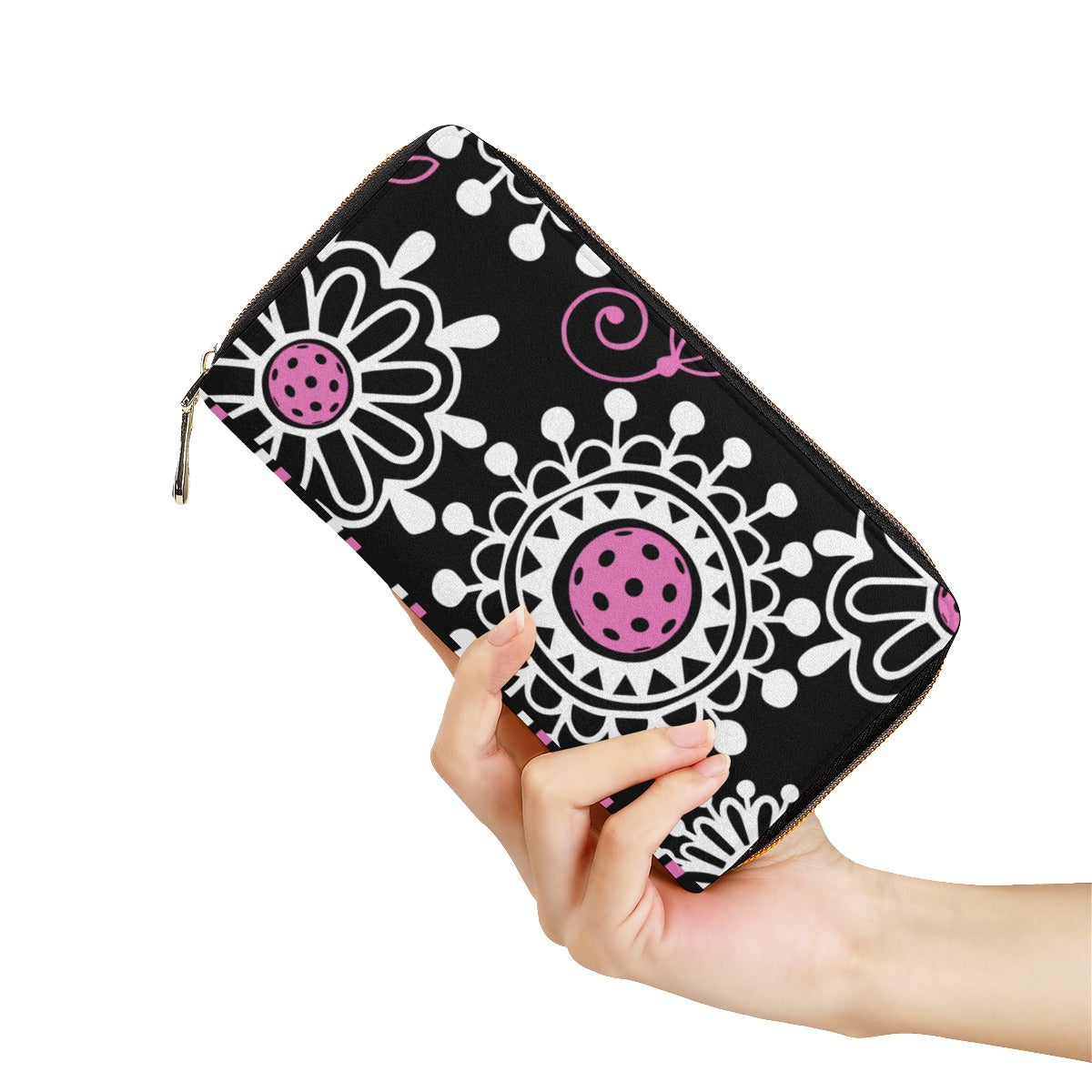 Coming Up Daisies - Black/Pink - Pickleball Mini Purse by Dizzy Pickle
