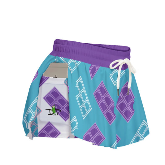 So Sweet - Candy Teal - Pickleball Women's Sport Culottes with Pockets by Dizzy Pickle