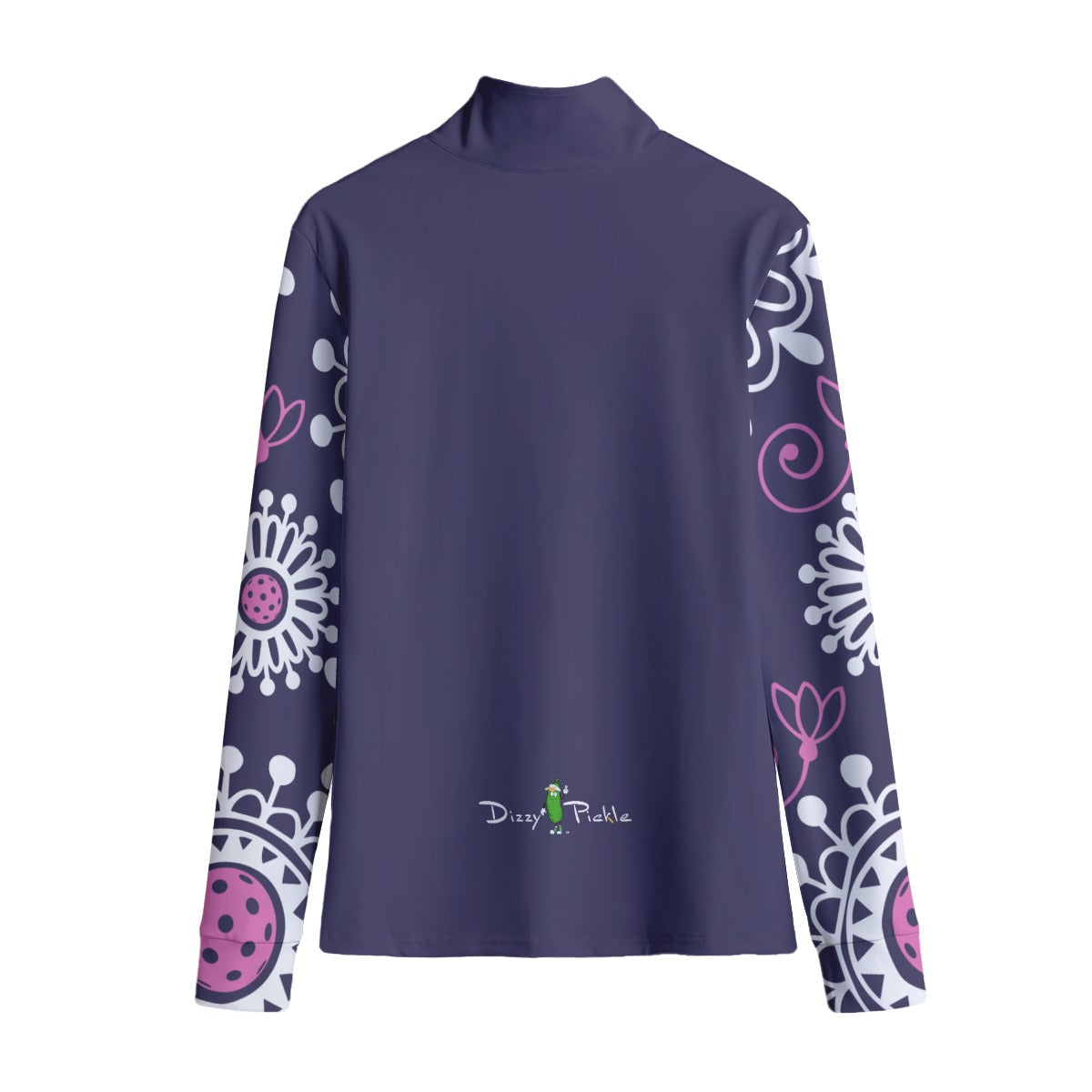 Dizzy Pickle Coming Up Daisies PP Women's Pickleball Stand-Up Quarter Zip Collar