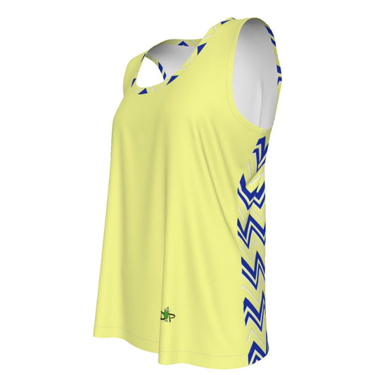 Dizzy Pickle Coming Up Daisies YB Chevron Women's Pickleball Sleeveless Sports Tank Top Canary