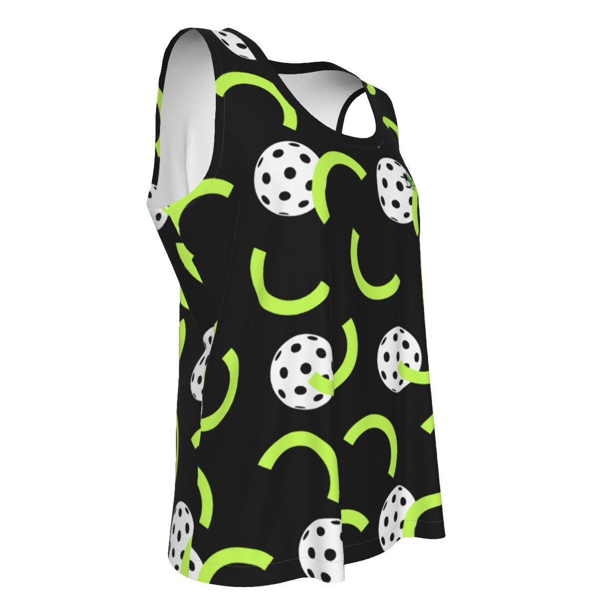 Dizzy Pickle Believe Black Women's Pickleball Sports Sleeveless Tank Top