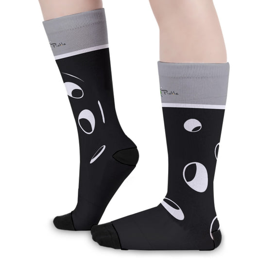 Lisa - BW - Pickleball Long Socks by Dizzy Pickle