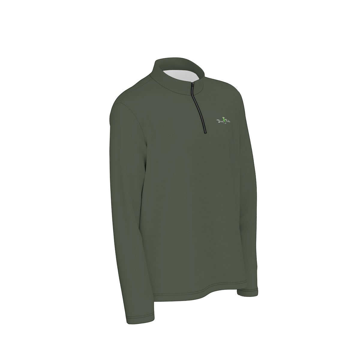 Dizzy Pickle DZY P Classic 5R8NB Men's Pickleball Half Zip Pullover - Olive Green