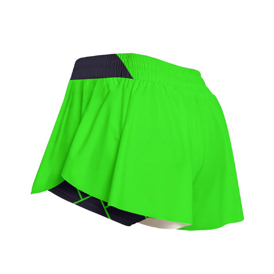 Lisa - Green - Pickleball Women's Sport Culottes With Pockets by Dizzy Pickle