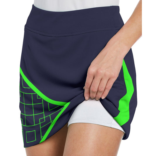 Dizzy Pickle Lisa - Navy Blue - A2 - 17" Performance Skort with Inner Shorts