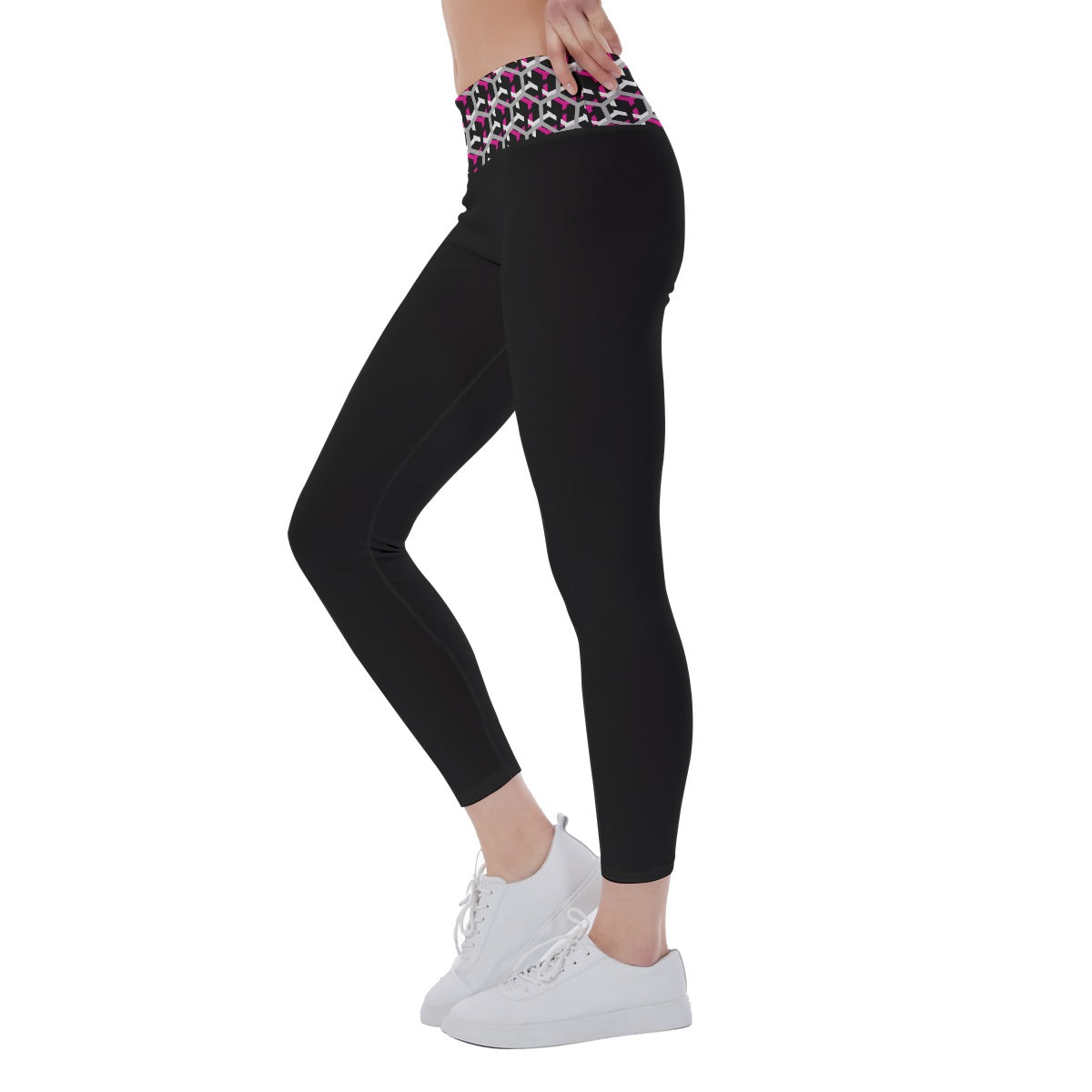 Dizzy Pickle Fearless Women's Pickleball Mid-Fit Leggings Black