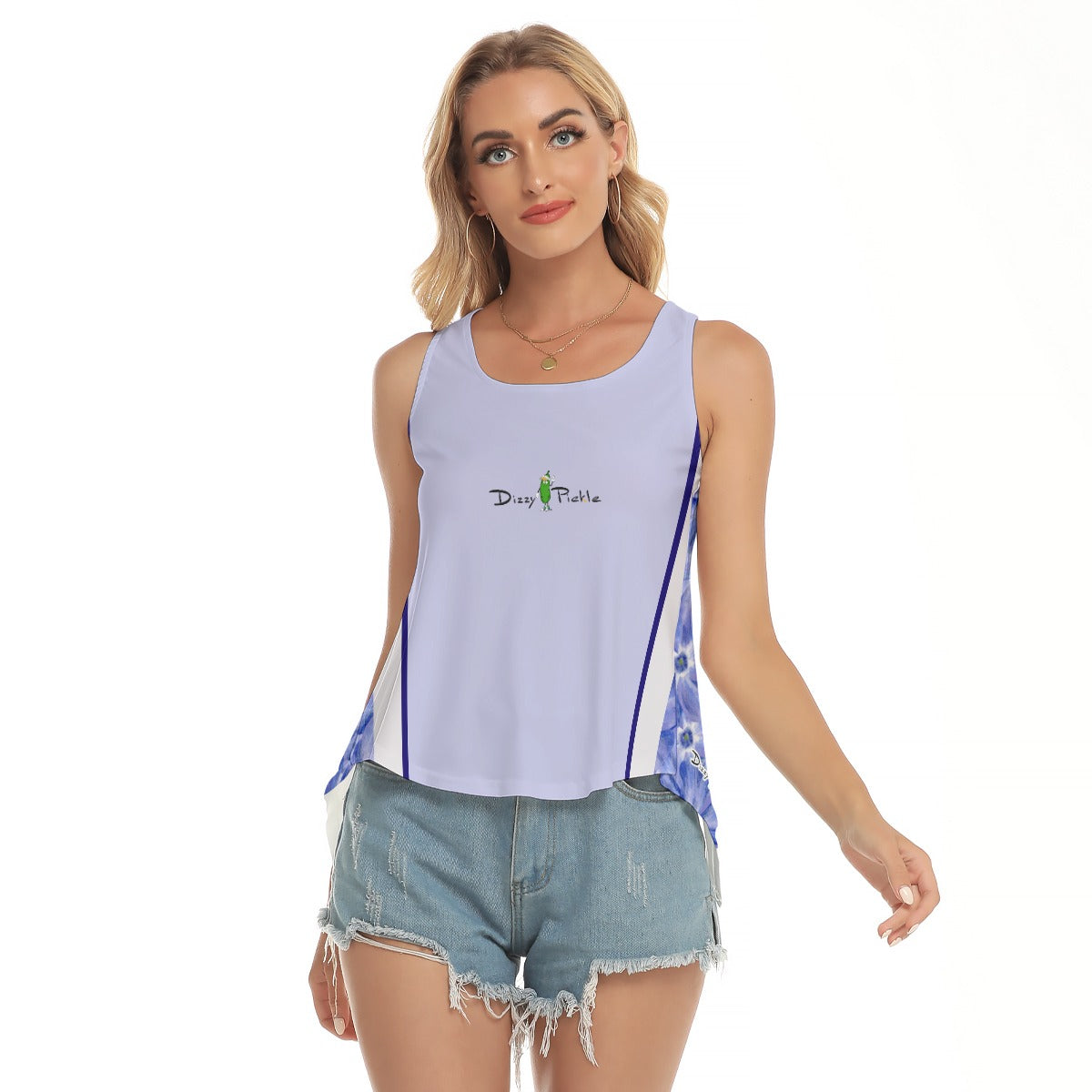 Dizzy Pickle Molly Lavender Women's Pickleball Open-Backed Sleeveless Tank Top